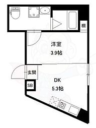 葛飾区四つ木4丁目マンション 1DKの間取図画像