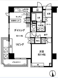 間取図画像 1LDK