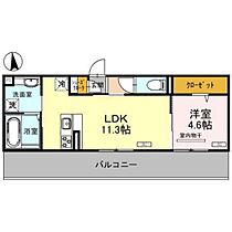 オットアルベリ 302 ｜ 群馬県高崎市緑町3丁目（賃貸アパート1LDK・3階・40.16㎡） その2