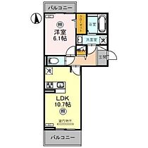 パークサイドグリーン 203 ｜ 群馬県高崎市緑町3丁目（賃貸アパート1LDK・2階・42.93㎡） その2