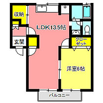 ウィステリアパレスＢ 105 ｜ 群馬県高崎市石原町（賃貸アパート1LDK・1階・44.56㎡） その2