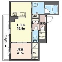 彩雲 307 ｜ 群馬県高崎市江木町（賃貸マンション1LDK・3階・41.81㎡） その2