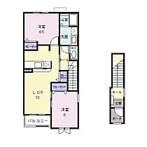 ディオールI 203 ｜ 群馬県高崎市井野町（賃貸アパート2LDK・2階・58.86㎡） その2