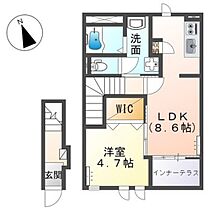 ウィステリア・II 202 ｜ 群馬県高崎市緑町1丁目（賃貸アパート1LDK・2階・42.34㎡） その2