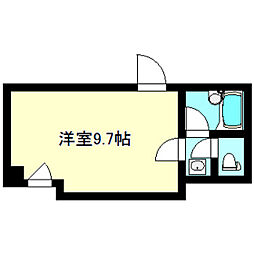 アイビー・ガーデン ワンルームの間取図画像