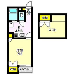 シティーハイツ石原 2階/-