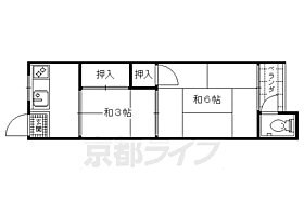 五十鈴荘　第一・第二 1-1 ｜ 京都府京都市右京区花園八ツ口町（賃貸アパート2K・1階・29.00㎡） その2