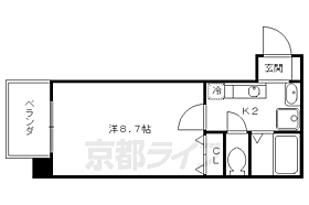 京都府京都市下京区骨屋町（賃貸マンション1K・2階・25.85㎡） その2