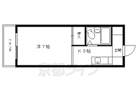 ハウスヴィラ田中 106 ｜ 京都府京都市右京区嵯峨中又町（賃貸マンション1K・1階・21.87㎡） その2