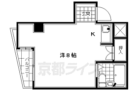 京都府京都市下京区高槻町（賃貸マンション1R・2階・20.00㎡） その2