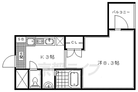 Ｔｏｐ－Ｗｅｌｌ 503 ｜ 京都府京都市上京区西亀屋町（賃貸マンション1K・5階・25.34㎡） その2