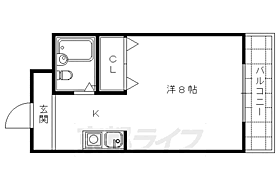 京都府京都市右京区西京極南大入町（賃貸マンション1K・1階・21.06㎡） その2