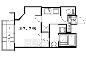 京都府京都市右京区西京極西池田町（賃貸マンション1K・2階・25.82㎡） その2