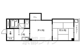 京都府京都市東山区本町通七条下ル本町6丁目（賃貸マンション2K・1階・35.44㎡） その2