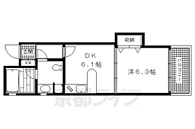 Ｋ’ｚ　ＡＬＬＡＹ 303 ｜ 京都府京都市左京区東丸太町（賃貸マンション1DK・3階・31.20㎡） その2