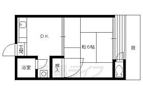 御室ハイツ 22 ｜ 京都府京都市右京区御室小松野町（賃貸アパート1DK・2階・25.94㎡） その2