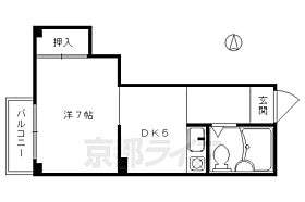 京都府京都市下京区粉川町（賃貸マンション1DK・3階・23.77㎡） その2