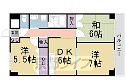 間取図画像 3DK