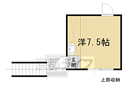 光徳庵 xx 2階ワンルームの間取り