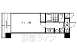 プレサンス京都四条河原町ネクステージ 5階1Kの間取り