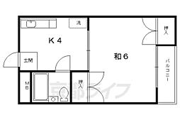 アーバンハイツ上長者町通 1Kの間取図画像