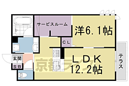 アロースフェリス 1SLDKの間取図画像