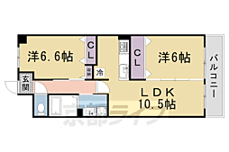 エミネンスコート 2LDKの間取図画像