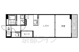ルミエール西洞院 1LDKの間取図画像