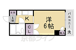 デイジーコート 1Kの間取図画像