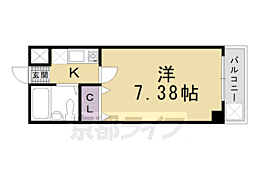 IZUTSUYA、久 1Kの間取図画像