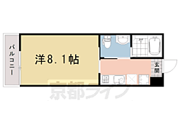 クレアラ・クーオ 1Kの間取図画像