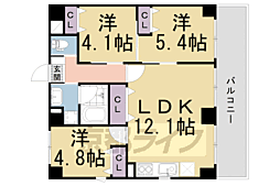 GRANDLATTICEKawaramachiShichijo 3LDKの間取図画像