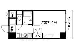 ジュネス三京 1Kの間取図画像