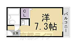 ウイングウッド丸太町 ワンルームの間取図画像