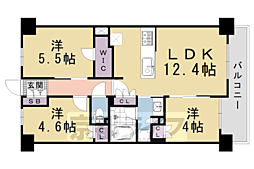 ファインレジデンス京都五条通 3LDKの間取図画像