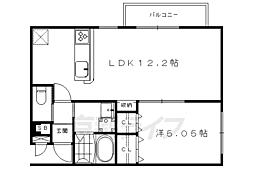 オリーヴハウス 1LDKの間取図画像