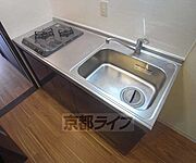二口コンロのキッチンです