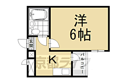 御幸町ハイツ 1Kの間取図画像