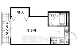 栄ハイツ 1Kの間取図画像