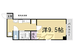 レ・タン・ドゥ・ラ・メールCK4 1Kの間取図画像