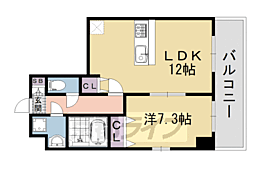 プレサンス京都天使突抜奏 1LDKの間取図画像