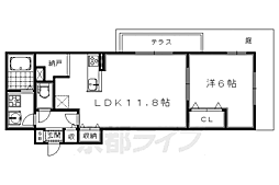 ヘーベルメゾンハナ。 1LDKの間取図画像