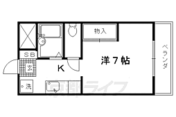 SHANELFIVE 1Kの間取図画像