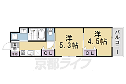 ARCOBALENO KYOTO NISHIKYOGOKU 2Kの間取図画像