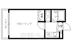 ユニヴェール 1Kの間取図画像