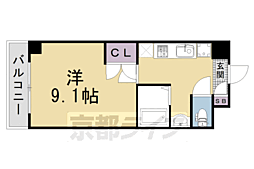 瑞山館 1Kの間取図画像
