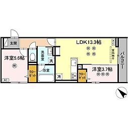 間取図画像 2LDK