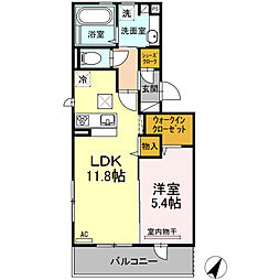 カレント2 1LDKの間取図画像