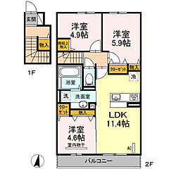 物件の間取り