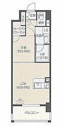 OrchidResidence上呉服 1LDKの間取図画像